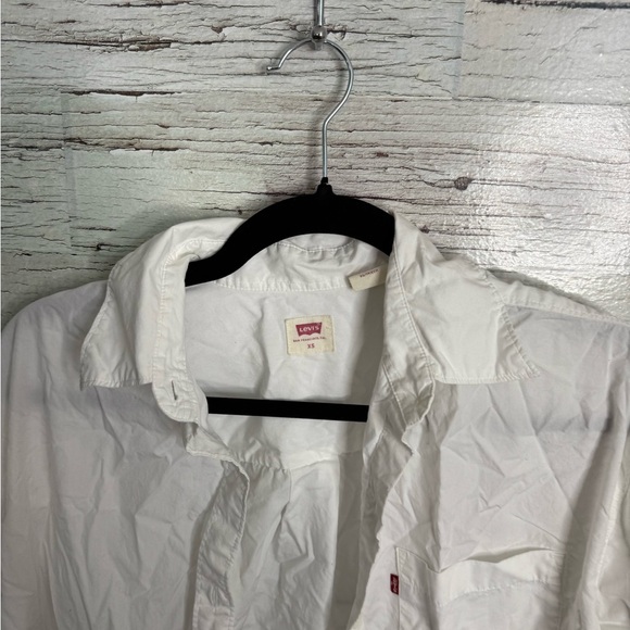 Levi's Cream Collared Shirt button down white size xs - Picture 3 of 6